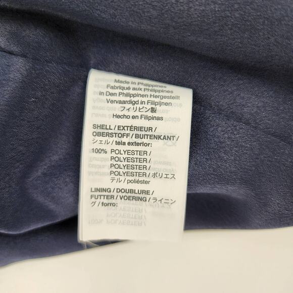 J Crew Floral Wrap Dress 0 V Neck 3/4 Sleeve Style K0109 Navy Blue Yellow Career - Picture 11 of 11